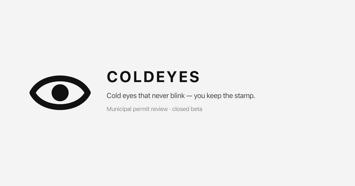 ColdEyes brand mark.